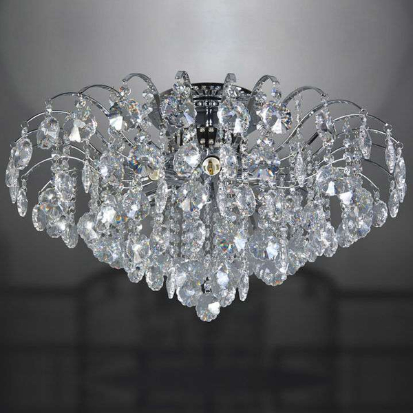 Plafon LAMPA sufitowa FIRENZA MD30196/6 Italux kryształowa OPRAWA glamour crystal przezroczysta