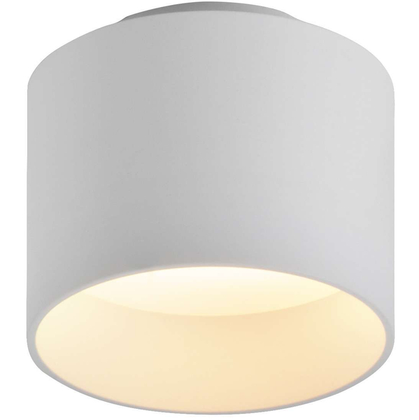 Biurowa LAMPA sufitowa TRIOS 4119423 Nave metalowa OPRAWA plafon LED 12W 3000K + 4000K okrągły biały