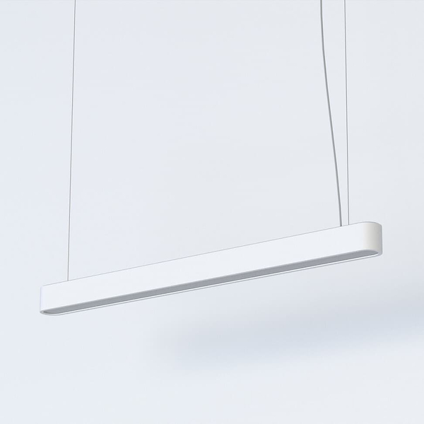 Wisząca lampa jadalniana Soft 7547 Nowodvorski podłużna metalowa biała