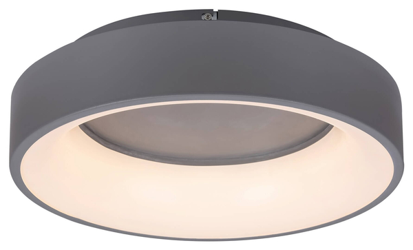 Plafoniera LAMPA sufitowa ADELINE 3928 Rabalux okrągła OPRAWA plafon LED 24W 3000K - 6000K z pilotem szary