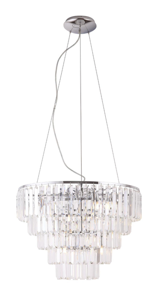 LAMPA wisząca MONACO P0260 Maxlight kryształowa OPRAWA zwis glamour crystal przezroczysty