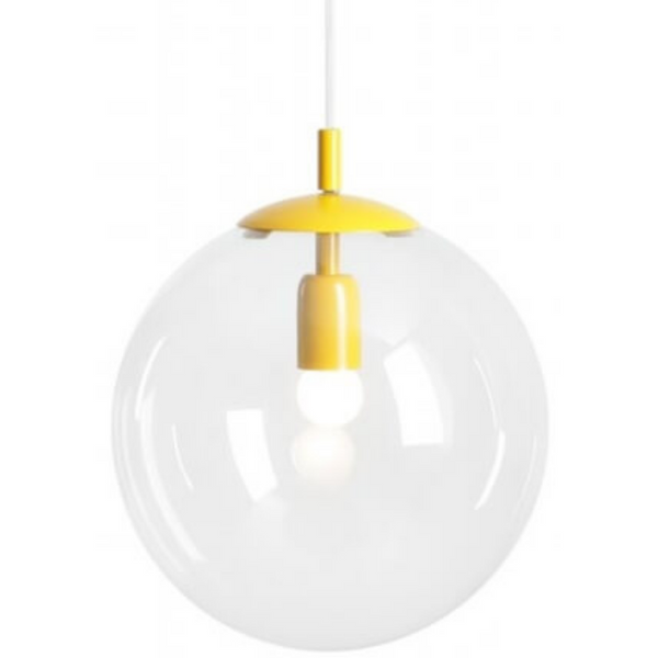 Minimalistyczna lampa wisząca Globe 562G14 ball żółta