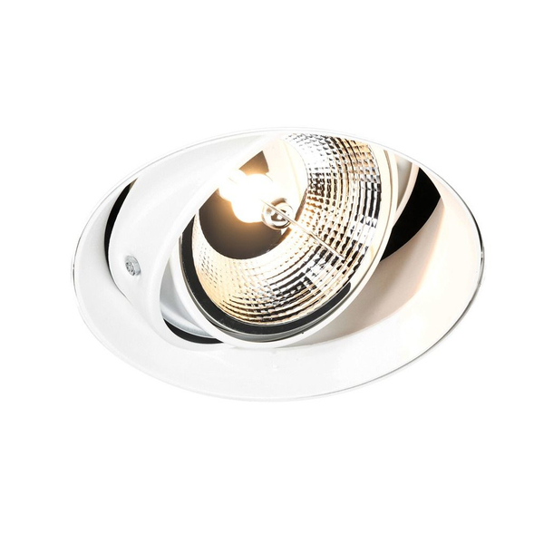 Wpust lampa sufitowa Oneon minimalistyczne oczko okrągłe białe