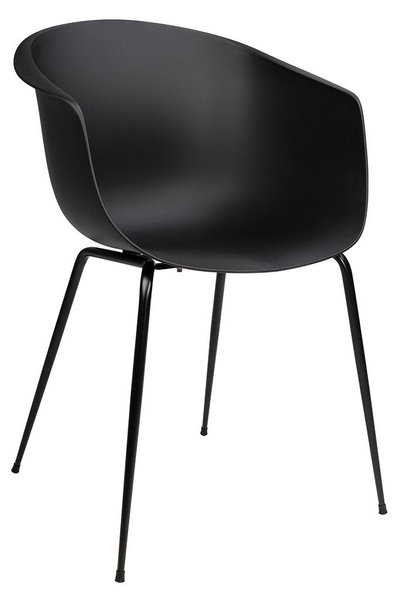 Wygodne krzesło Ralf 342 CPP6 na metalowych nogach czarne