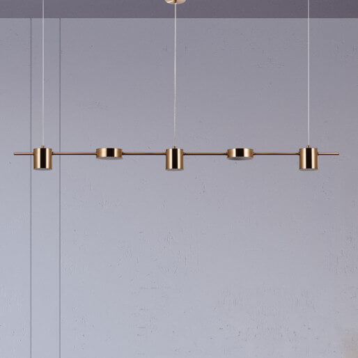 LAMPA sufitowa REMDAL PND-16374-5-COP-GD-4K Italux modernistyczna OPRAWA molekuły LED 30W 3000K metalowe sticks miedź