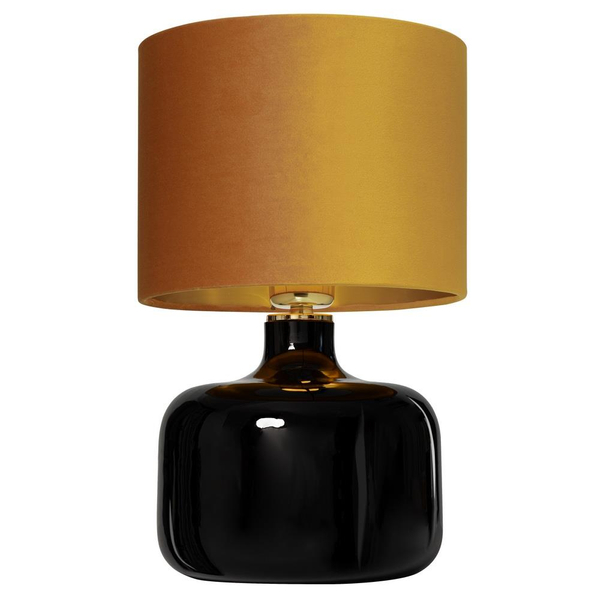 Abażurowa lampa stołowa LORA 41063105 klimatyczna lampka złota