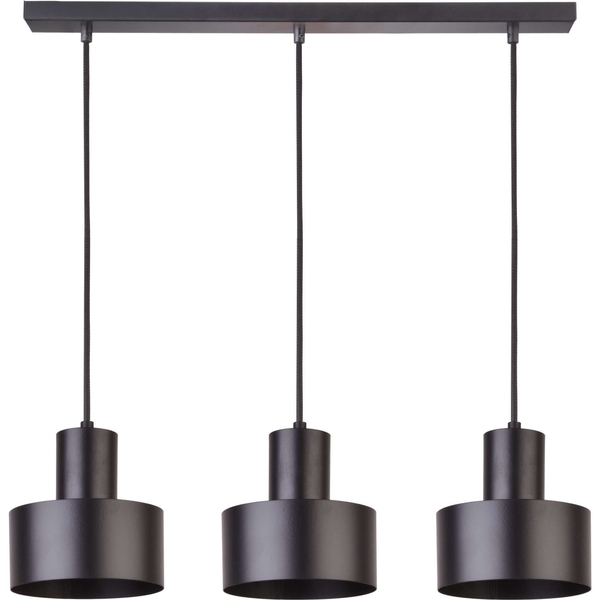 LAMPA wisząca RIF 30899 Sigma industrialna OPRAWA metalowy ZWIS na listwie czarny