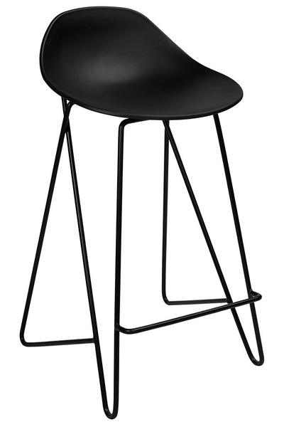 Krzesło PERSY PC-149B z geometryczną podstawą czarne