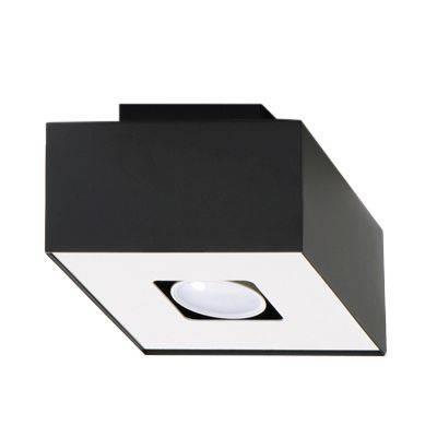 Downlight LAMPA sufitowa SOL SL070 kwadratowa OPRAWA metalowa czarna