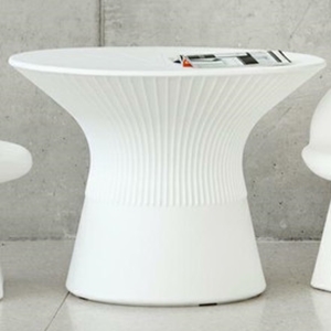 Podświetlany stolik Capri MOBCP075SSNW LED RGBW 1W biały