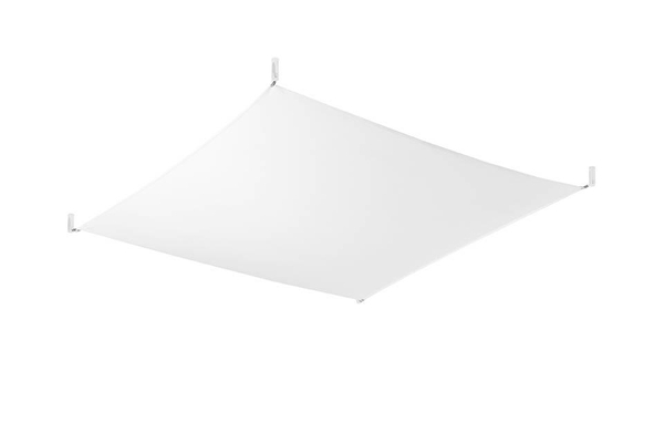 LAMPA sufitowa SL.0740 kwadratowa OPRAWA plafon materiałowy biały