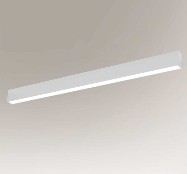 LAMPA sufitowa NUMATA 8659 Shilo metalowa OPRAWA liniowa plafoniera LED 16W 4000K listwa biała