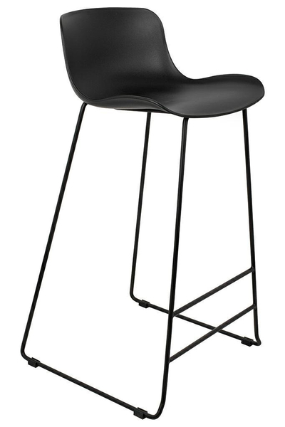 Krzesło barowe COMA KH010100954 z oparciem czarne