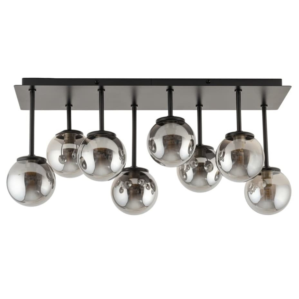 Lampa sufitowa molekuły Tulia 33496 Sigma szklane kuliste klosze szara