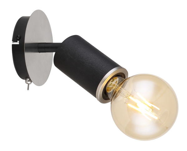 Ścienna lampa regulowana Joseba 54032-1B do czytania czarna