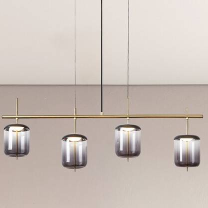 Skandynawska LAMPA wisząca DELICE 5028 Rabalux dekoracyjna OPRAWA szklana zwis LED 24W 4000K loftowy czarny przydymiony