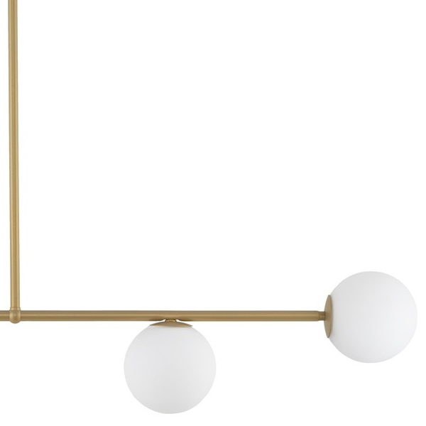 Modernistyczna LAMPA sufitowa GAMA 33333 Sigma szklana 4-punktowa kule balls złote białe