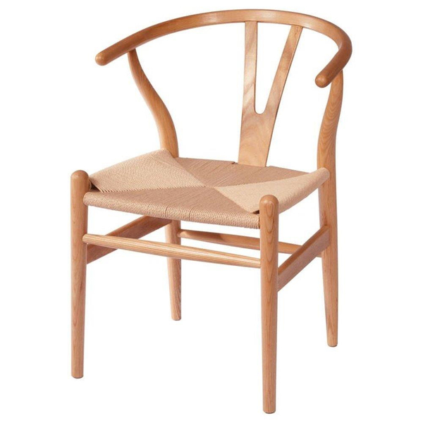 Jadalniane krzesło Bonbon naturalne rattanowo jesionowe do kuchni