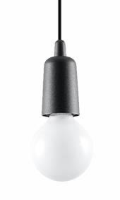 Wisząca LAMPA industrialna SL.0572 OPRAWKA na żarówkę zwis kabel przewód czarna