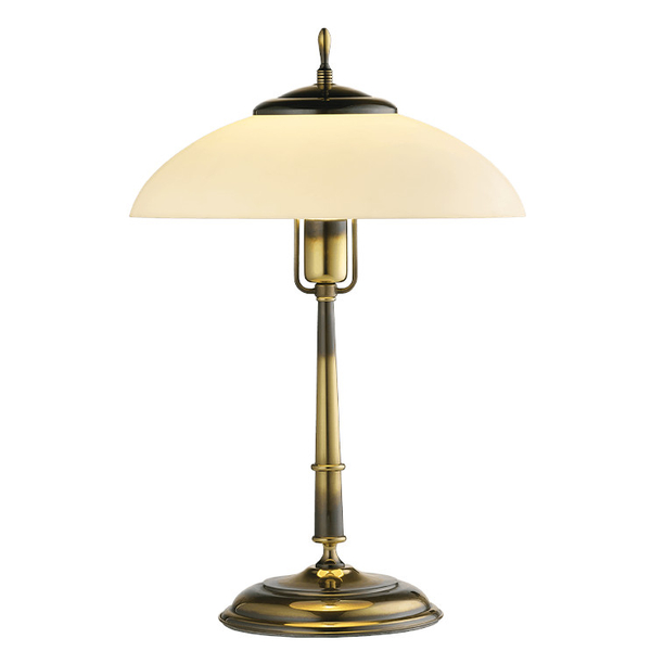 Klasyczna lampa do gabinetu ONYX stojąca retro lampka patyna połysk