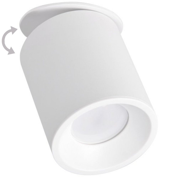Podtynkowa lampa regulowana HARON 314185 okrągły downlight biały
