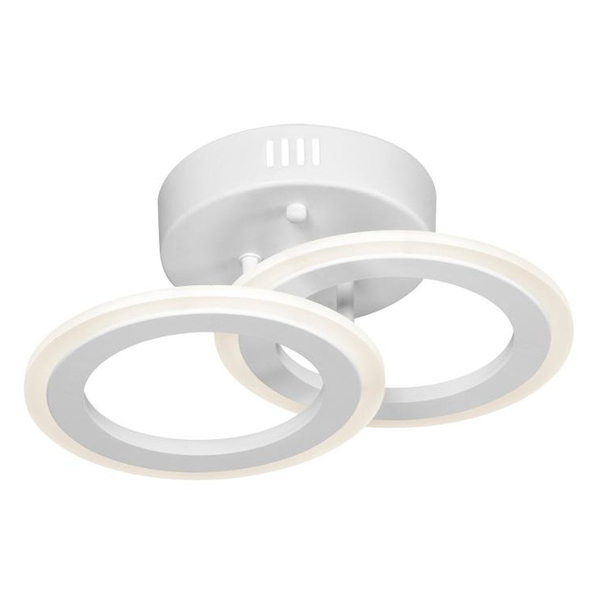 Okrągły plafon LED W7106-2S WT ledowe pierścienie 36W 3000K białe