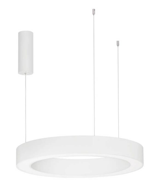 Okrągła lampa wisząca LE42807 do kuchni LED 50W biała 