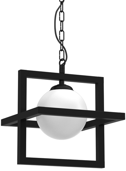 Wisząca lampa loftowa Diego MLP8568 ball biała czarna
