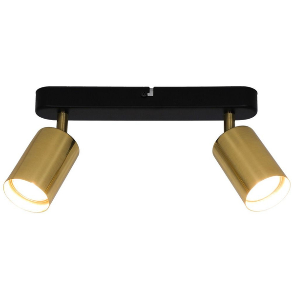 Regulowana LAMPA sufitowa VILA GU13013C-2B Zumaline loftowa OPRAWA metalowe reflektorki złote czarne