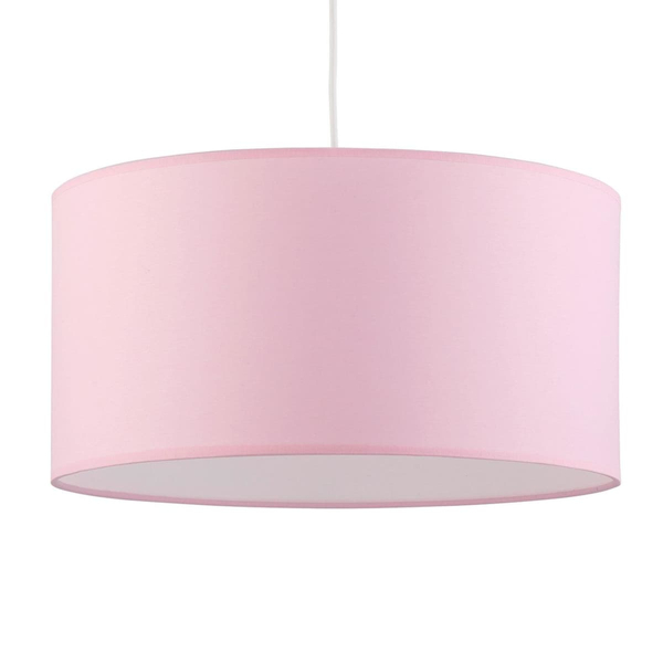 Wisząca lampa dziecięca Rondo 3231 TK Lighting okrągła tkanina różowa