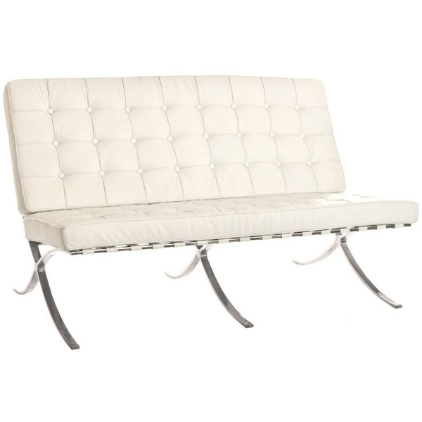 Trzyosobowa sofa elegancka KH1501100137 Barcelon biała do salonu 
