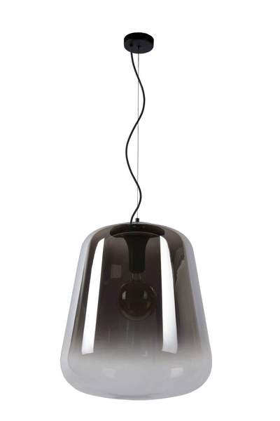 Wisząca lampa loft Gloria do przedpokoju przydymiona