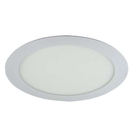 Wpuszczana LAMPA sufitowa SLIM LED C 02486 Ideus metalowa OPRAWA okrągła LED 12W 6500K do zabudowy biała