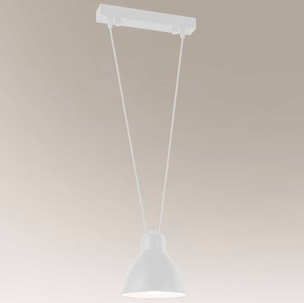 LAMPA wisząca MASAMI 7949 Shilo loftowa OPRAWA metalowy zwis biały