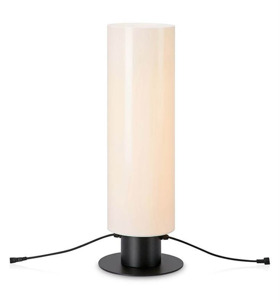Tarasowa lampa podłogowa Garden cylinder LED 12W biały