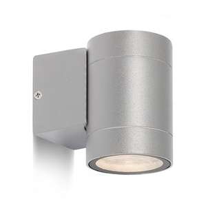 Tuba LAMPA elewacyjna MIZZI R10600 Redlux zewnętrzna OPRAWA kinkiet ścienny do ogrodu IP54 outdoor srebrnoszary