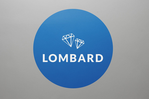 Szkiełko reklamowe LOGG1-LOMBARD z grafiką do projektorów