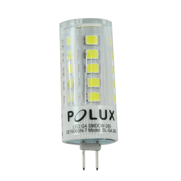 Żarówka LED 306623 Polux G4 sztyft 3W 260lm 12V biała zimna