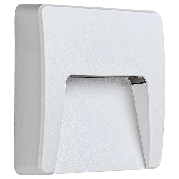 Zewnętrzna LAMPA schodowa TRENTO 8893 Rabalux zewnętrzna OPRAWA kwadratowa LED 3W 4000K metalowa IP65 biała