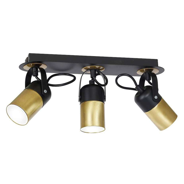 LAMPA sufitowa WILSON MLP4852 Milagro regulowane reflektorki czarne mosiądz