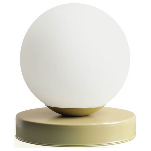 Minimalistyczna lampka biurkowa Ball Table 1076B12_S biała