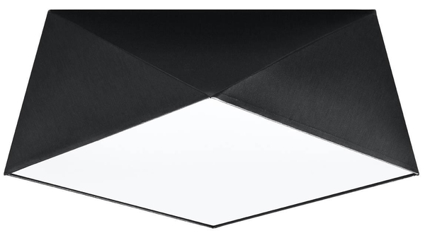Sufitowa LAMPA SL690 natynkowa OPRAWA geometryczna czarna