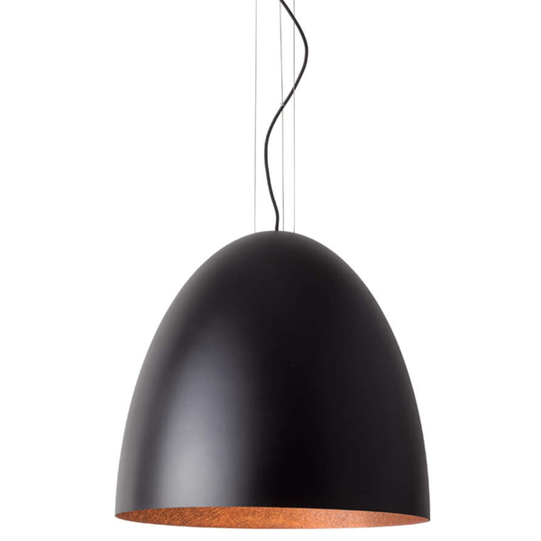 Wisząca lampa minimalistyczna Egg 10320 Nowodvorski czarna miedziana