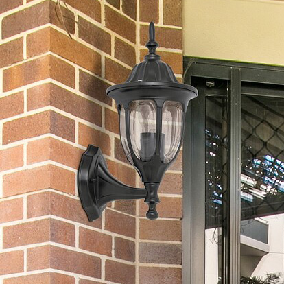 Ogrodowa LAMPA latarenka MILANO 8342 Rabalux zewnętrzna OPRAWA klasyczny KINKIET ścienny elewacyjny outdoor IP43 czarny