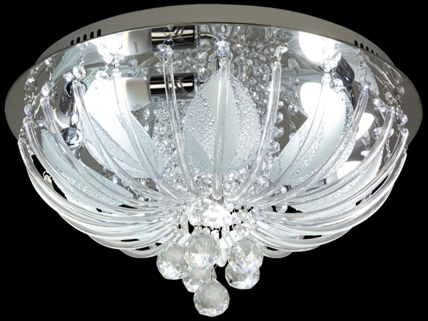 Pałacowa lampa sufitowa ELMDRS7632 8C glamour crystal chrom