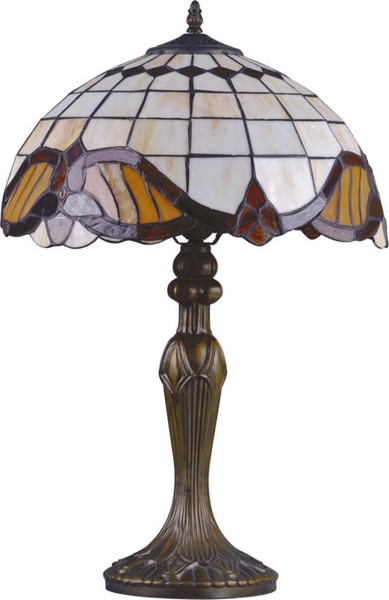 Dekoracyjna lampa stołowa Papi K-G121122 do salonu brązowa