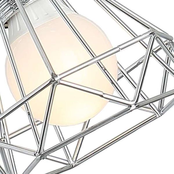 Kinkiet LAMPA ścienna VERVE 91-61331 Candellux metalowa OPRAWA druciany reflektorek loftowy chrom biały