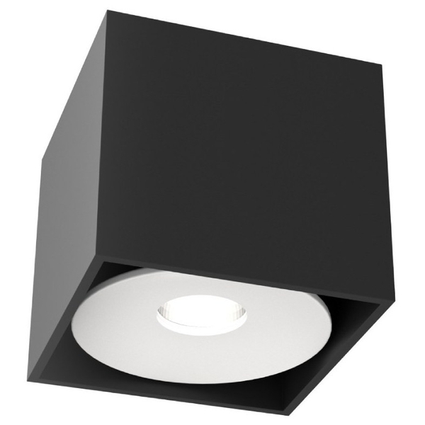 Downlight LAMPA sufitowa Cardi l Small Nero / Ufo Bianco Orlicki Design metalowa OPRAWA spot czarny biały