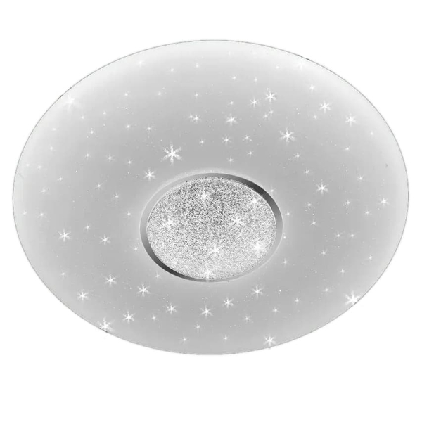 LAMPA sufitowa VEN P-6061/50 okrągła OPRAWA plafon LED 74W z efektem gwiazd biały