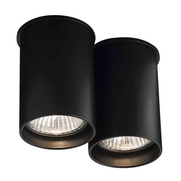 Plafon LAMPA sufitowa ARIDA 1112 Shilo natynkowa OPRAWA reflektorowa do łazienki tuby czarne